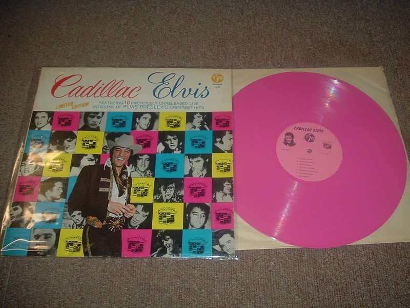 Elvis Presley – Cadillac Elvis (RARE) 1977 Pink LP Limited Edition TCB Records