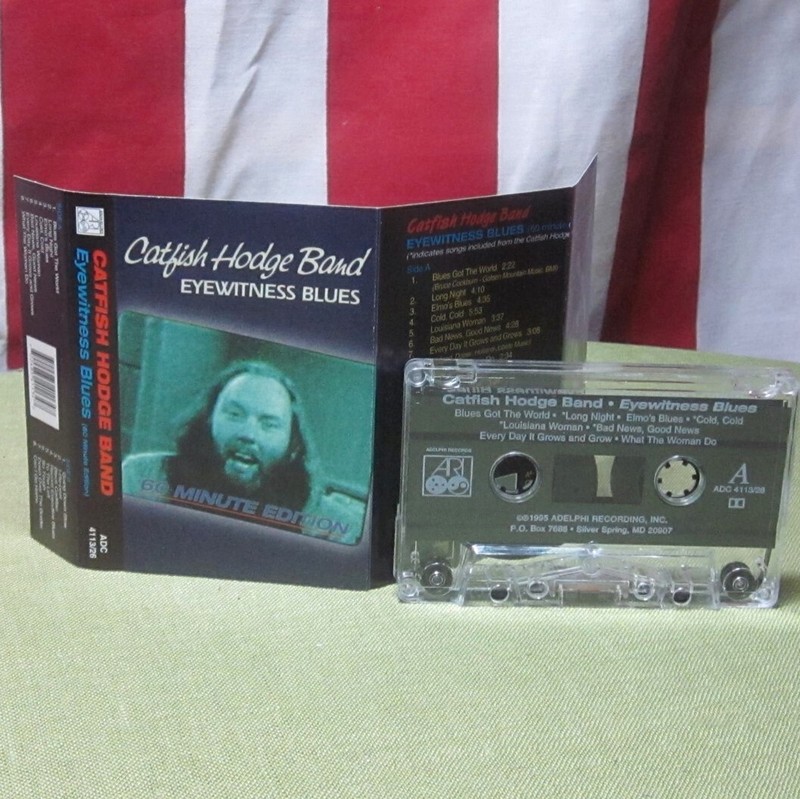 CATFISH HODGE East Coast Blues cassette tape Eyewitness Blues 1995 Little Feat