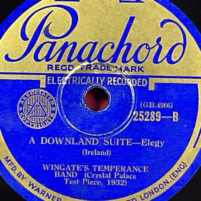Wingate’s Temperance Band, a Downland Suite-Prelude/Suite-Elegy 78 RPM Record
