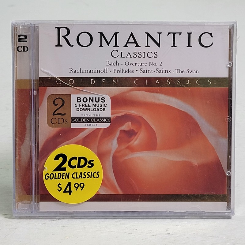 Romantic Classics, Golden Classics 2 CD Set Classical Bach Mozart 2005 Sealed