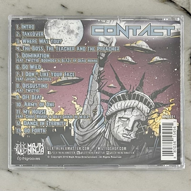 Lex the Hex Master - Contact CD SEALED! w/Hype Sticker Twiztid Blaze Majik Ninja gallery