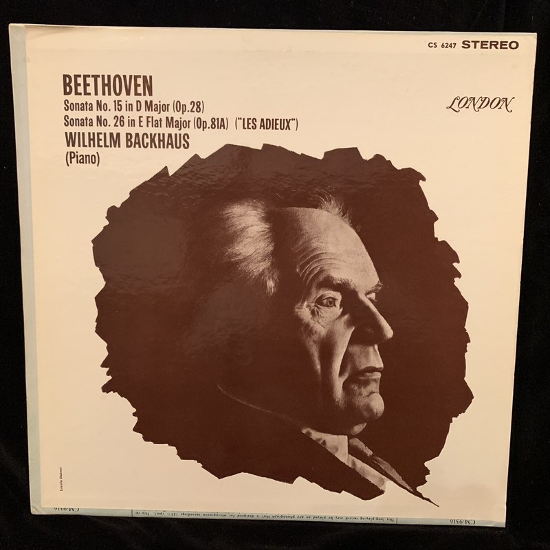 LONDON Blueback CS 6247 BEETHOVEN Sonatas #15 & 26 BACKHAUS – ST LP WB DG FFSS..