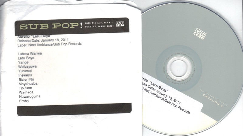 Aurelio «Laru Beya» Sub Pop Advance CD Promo BALLARD50