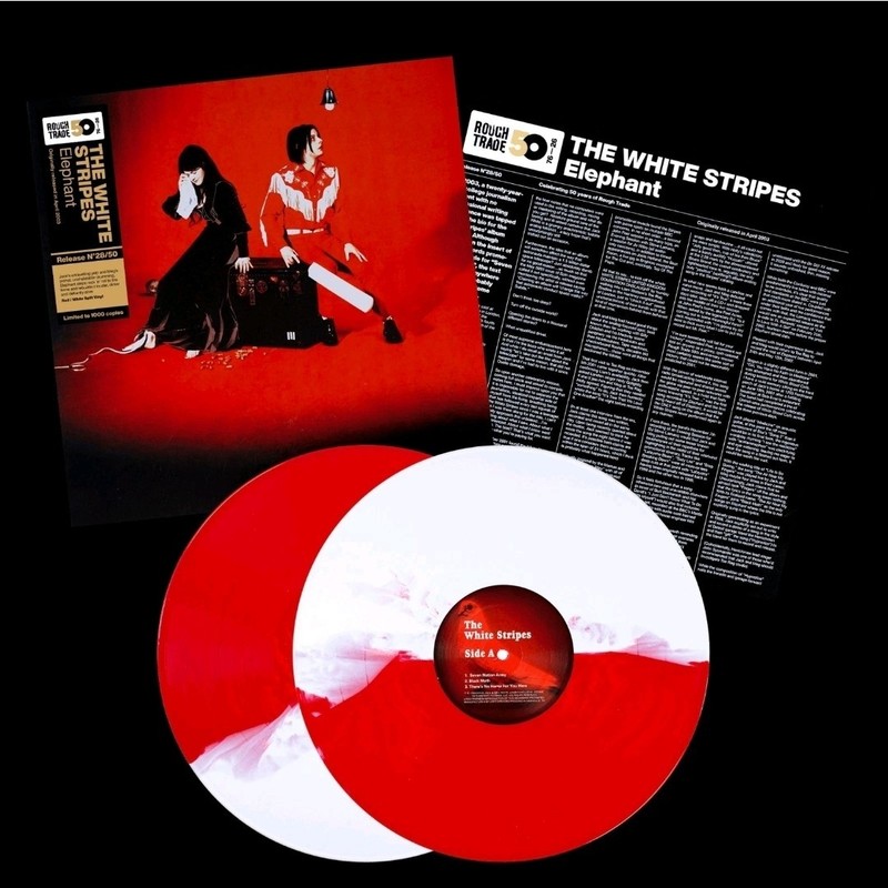 The White Stripes ELEPHANT Rough Trade 50th Red White 2LP #/1000 Presale