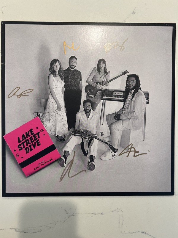 SIGNED LAKE STREET DIVE - Good Together Neon Yellow Vinyl LP AUTOGRAPHED #1 gallery