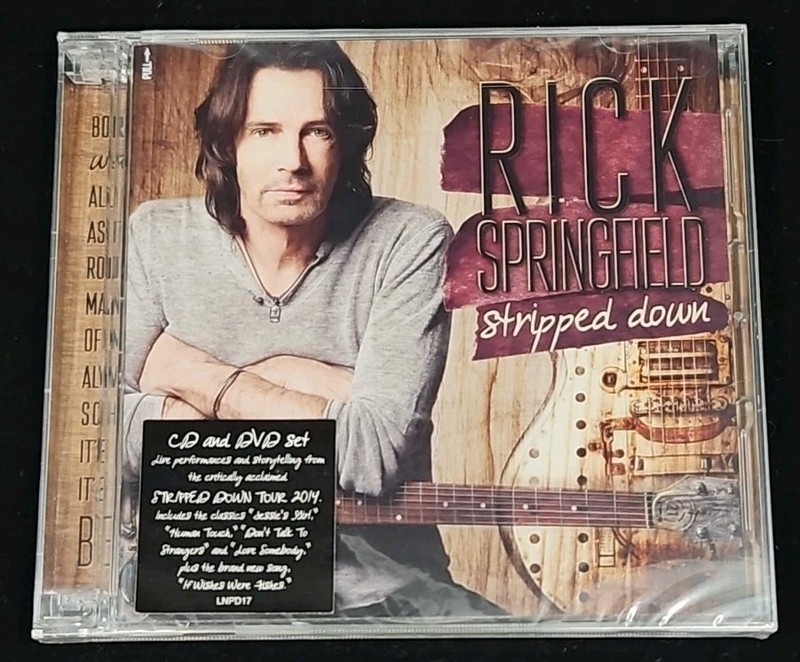 RICK SPRINGFIELD Stripped Down CD DVD Set From The 2014 Tour Factory Sealed New