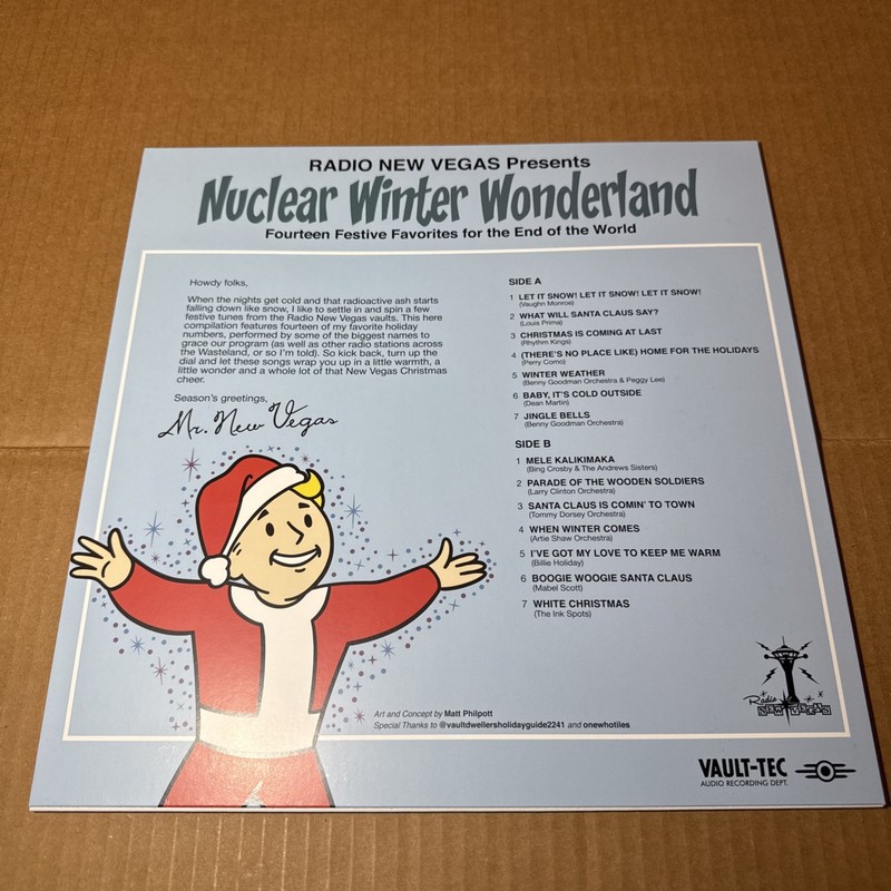 Fallout Radio New Vegas Presents Nuclear Winter Wonderland Vinyl Record VGM OST gallery