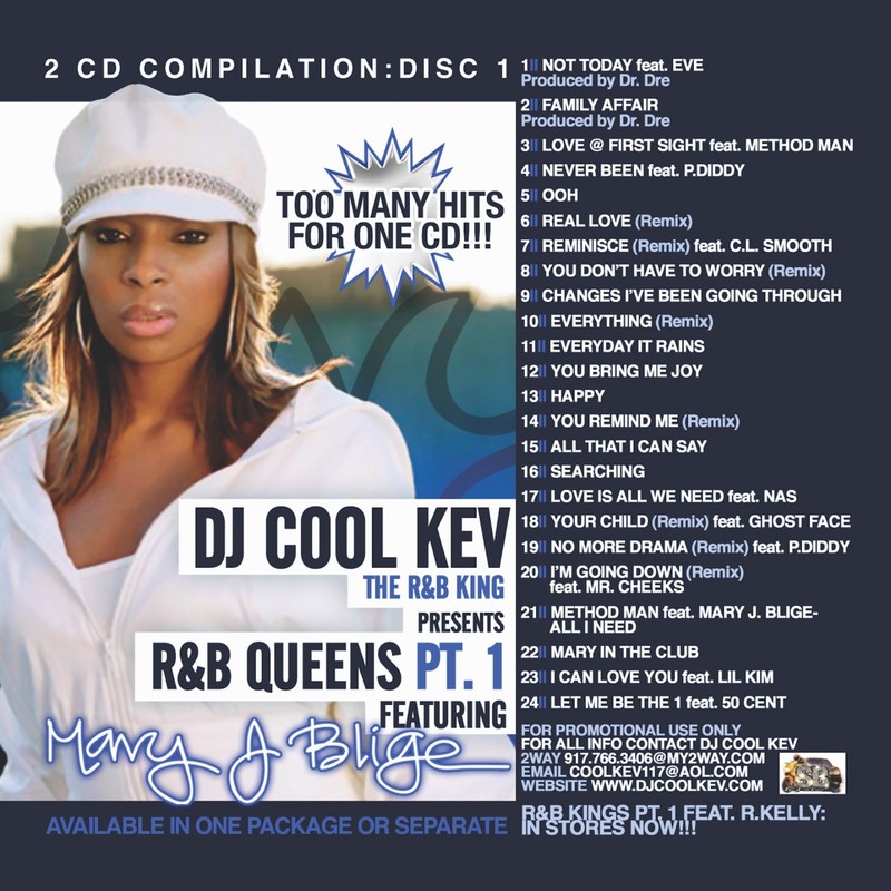 DJ Cool Kev – Best Of Mary J Blige CD #1 – OLD SCHOOL HIP HOP R&B MIXTAPE MIX CD