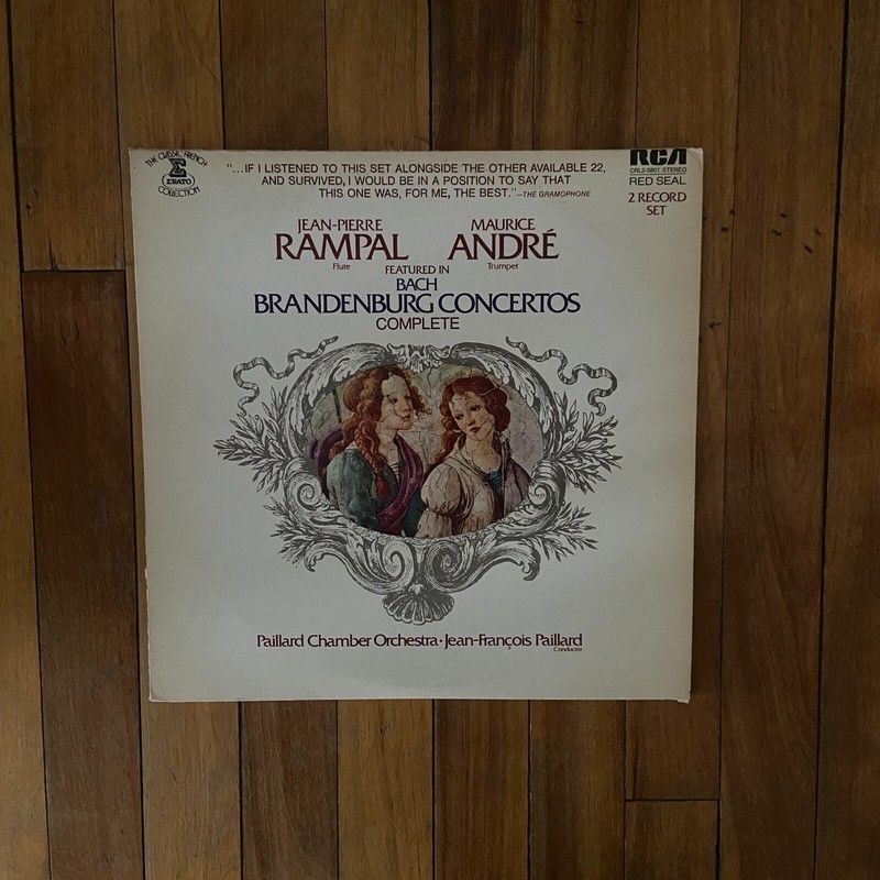 Bach Brandenburg Concertos Complete 2 Vinyl LP Set RCA Red Seal CRL2-5801 Rampal