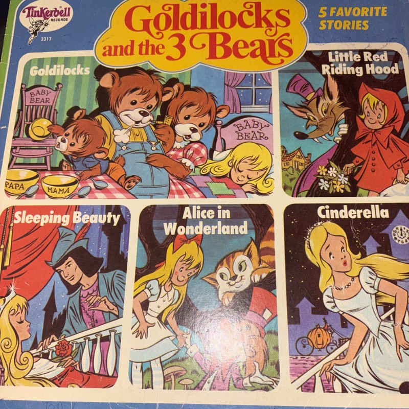 Goldilocks And The Three Bear Tinker Bell Vintage Vinyl #3313