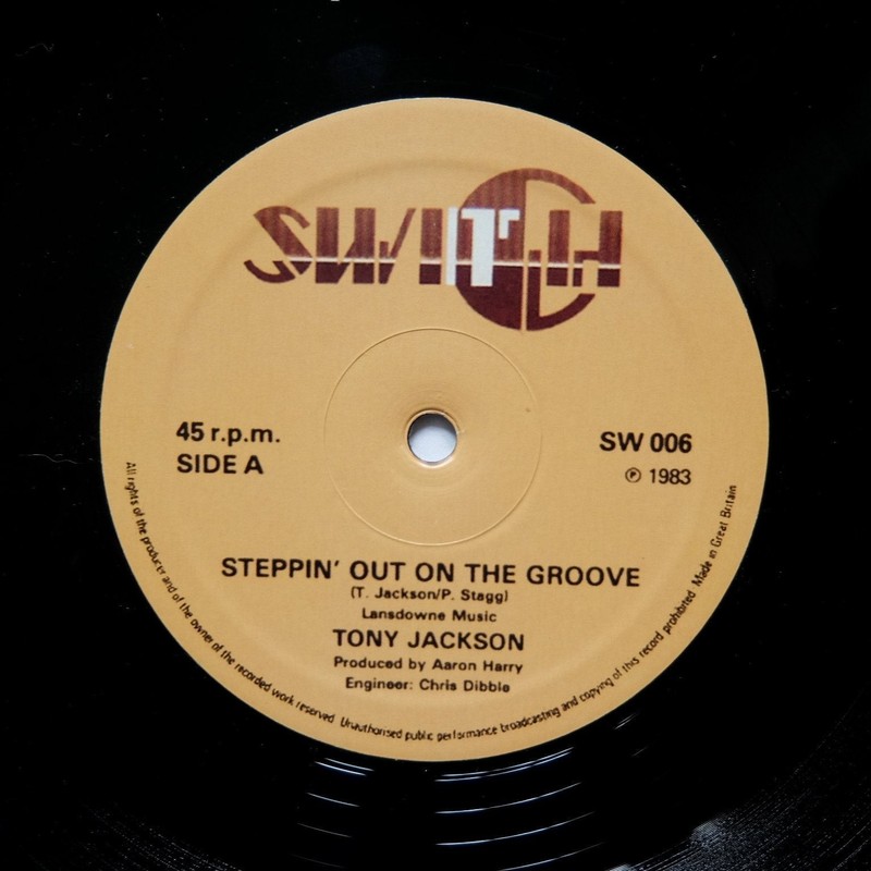 TONY JACKSON «Steppin Out On The Groove» UK BOOGIE FUNK REISSUE 12″