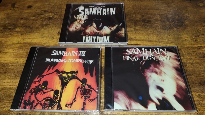 Samhain – 3CD -Initium – November Coming Fire – Final Descent – Import – Sealed