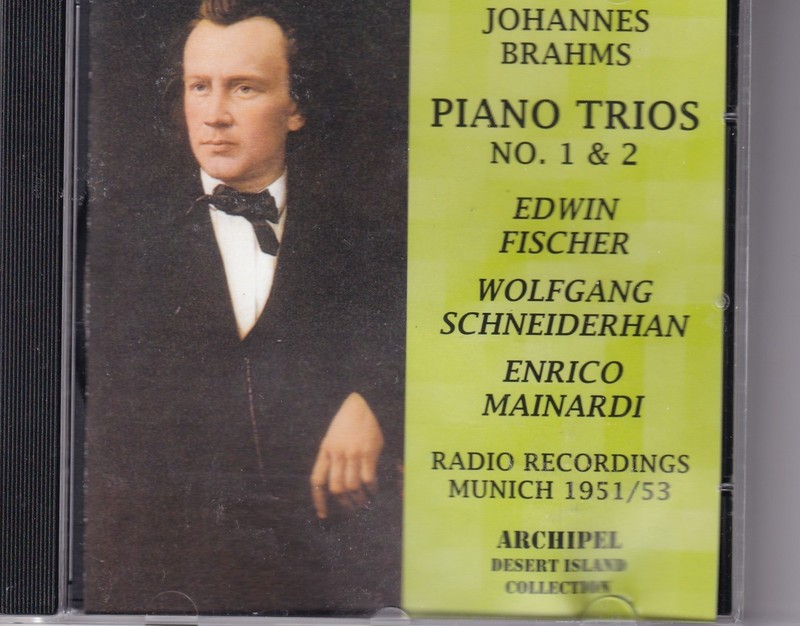 Brahms Piano Trios 1951/3 03/ Fischer, Schneiderhan, Mainardi Archipel CD