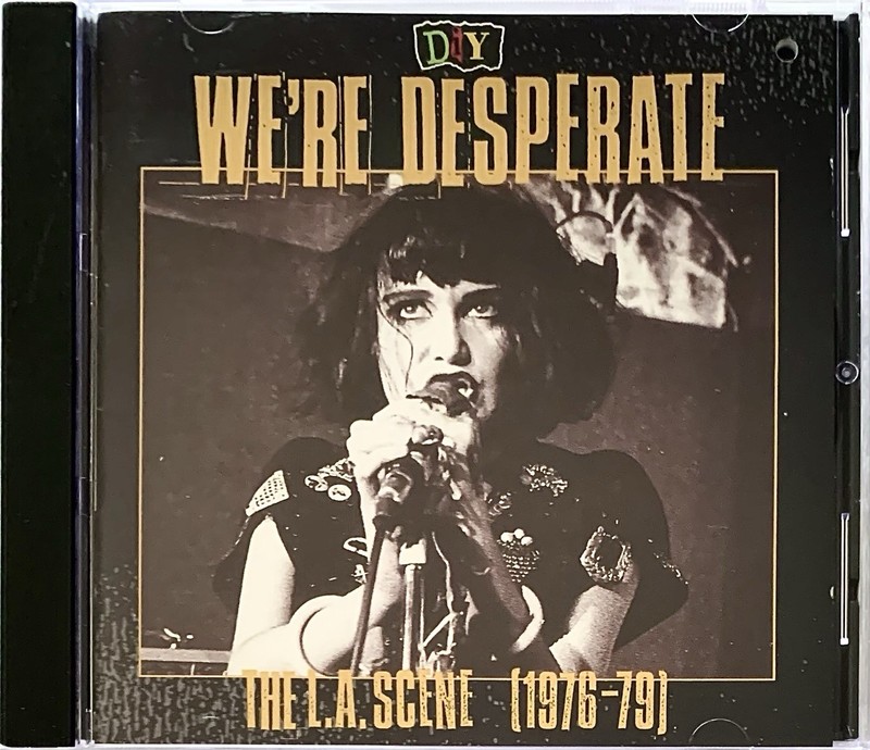 DIY-We’re Desperate: The L.A. Scene (1976-79) CD 1993-Rhino-Drilled Promo Holes.