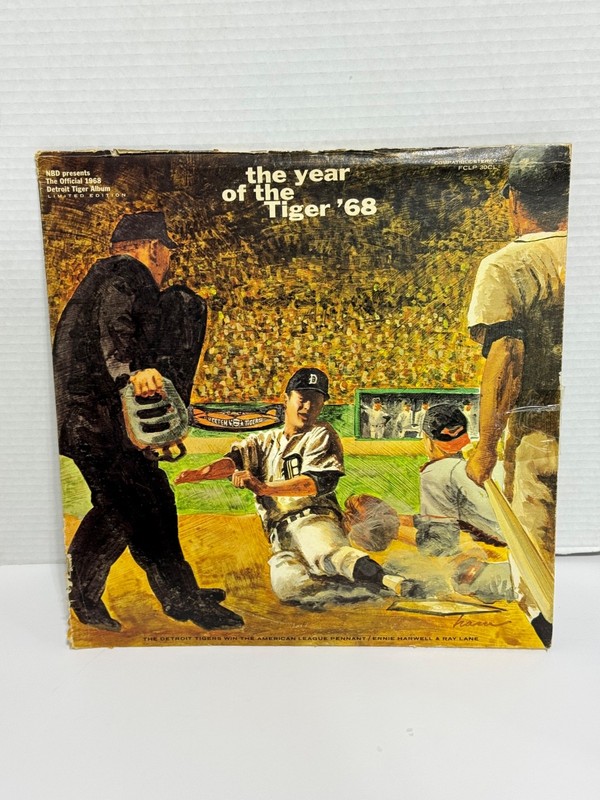 Detroit Tigers The Year of the Tiger 1968 LP record Ernie Harwell Ray Lane MLB