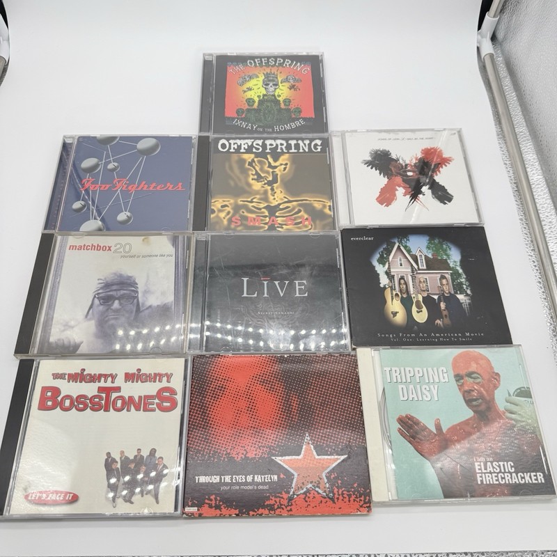Alt Rock Punk Ska Grunge Music CD Lot of 10 Foo Fighters Offspring Kings Of Leon