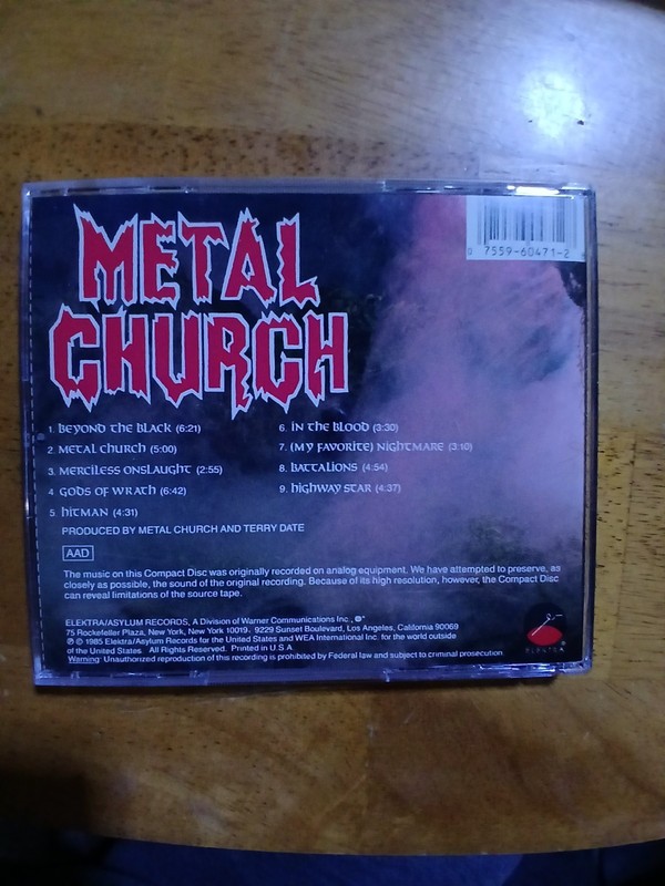 1985 Metal Church - Metal Church CD 1st Pressing 🔥 gallery