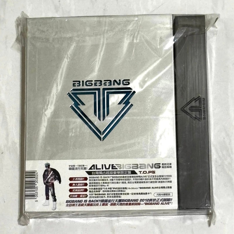 BIGBANG 2012 ALIVE [ 台灣獨占限定盤 T.O.P Version ] Taiwan OBI Box CD Photo Book Poster