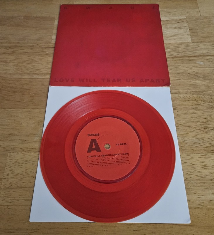 Swans Love Will Tear Us Apart 7″ Red Vinyl