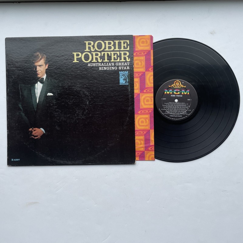 ROBIE PORTER Australia’s Great Singing Star LP ORIG 1966 MGM-E4397 VG+