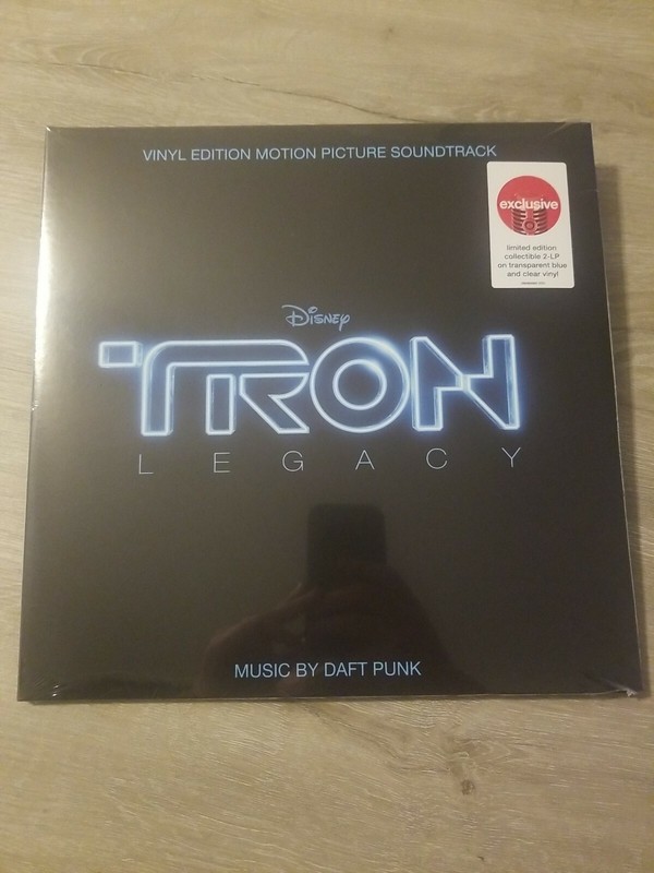 SEALED Daft Punk Tron Legacy Vinyl LP Transparent Clear/Blue Target Exclusive