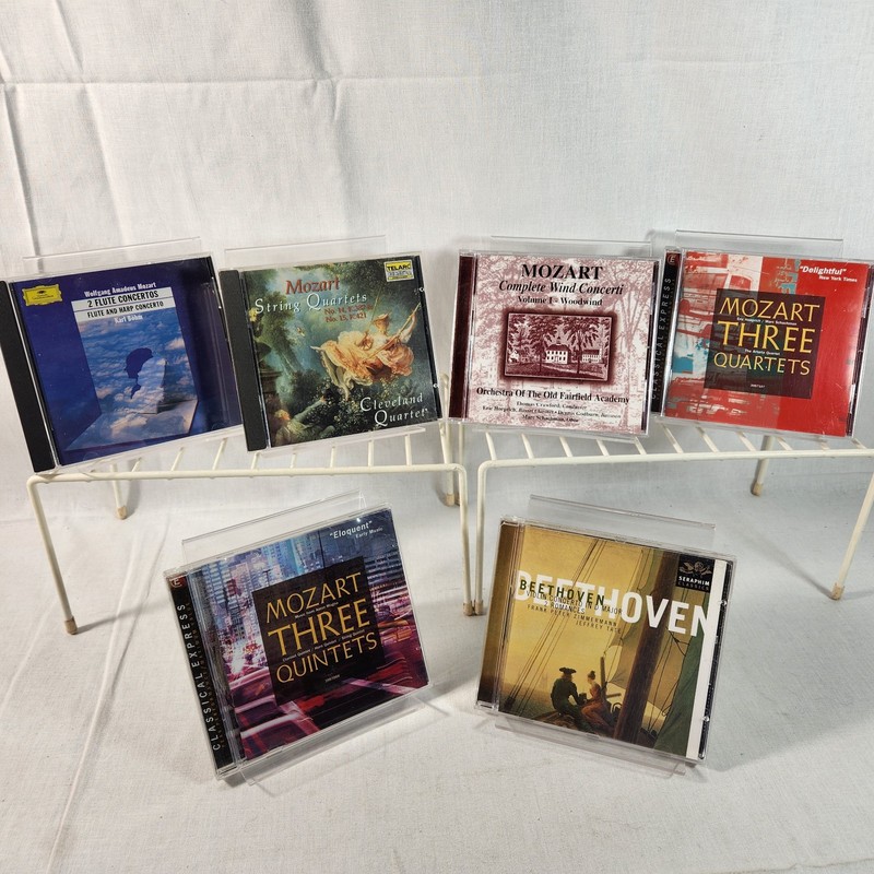 Classical Era (1750-1820) 6 CD LOT (5 Mozart 1 Beethoven) Concertos + Strings ..