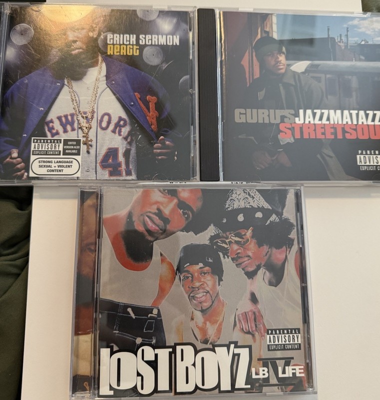 90s 2000’s Hip Hop CD Lot Guru Jazzmatazz Erick Sermon Lost Boyz East Coast Rap