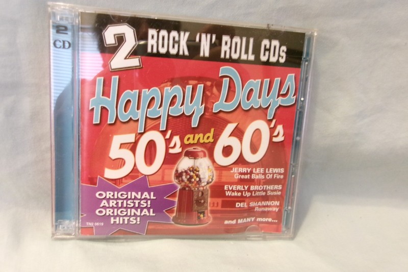 Happy Days 50’s & 60’s – Music 2 CDs Original Artists! – 36 Songs VERY GOOD