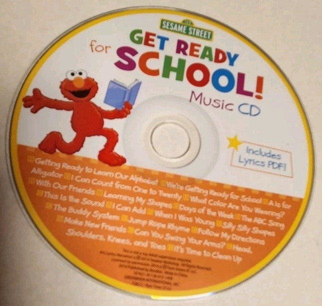Sesame Street Sing Along CD Elmo Get Ready For School No Book DISC ONLY