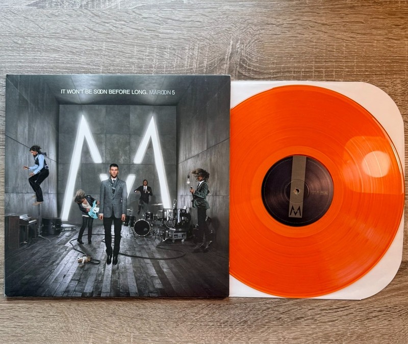 *ULTRA RARE* Maroon 5 "It Won't Be Soon Before Long" orange vinyl record!