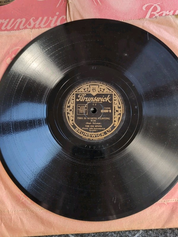 THE INK SPOTS Brunswick UK 78rpm 10” *3 Joblot Shellac Collection R817 gallery