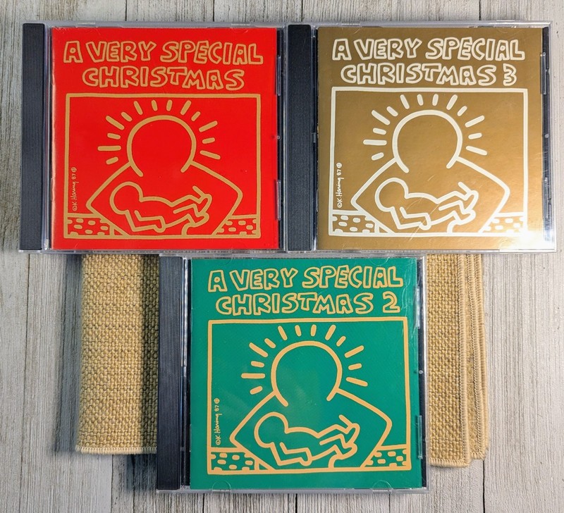 A Very Special Christmas 1, 2, & 3 Keith Haring Art CD Set 1987, 1992, 1997