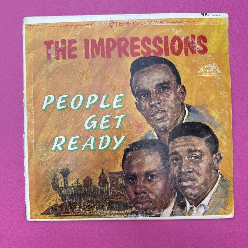 The Impressions People Get Ready Vinyl LP [ABCS-505] Curtis Mayfield EX￼