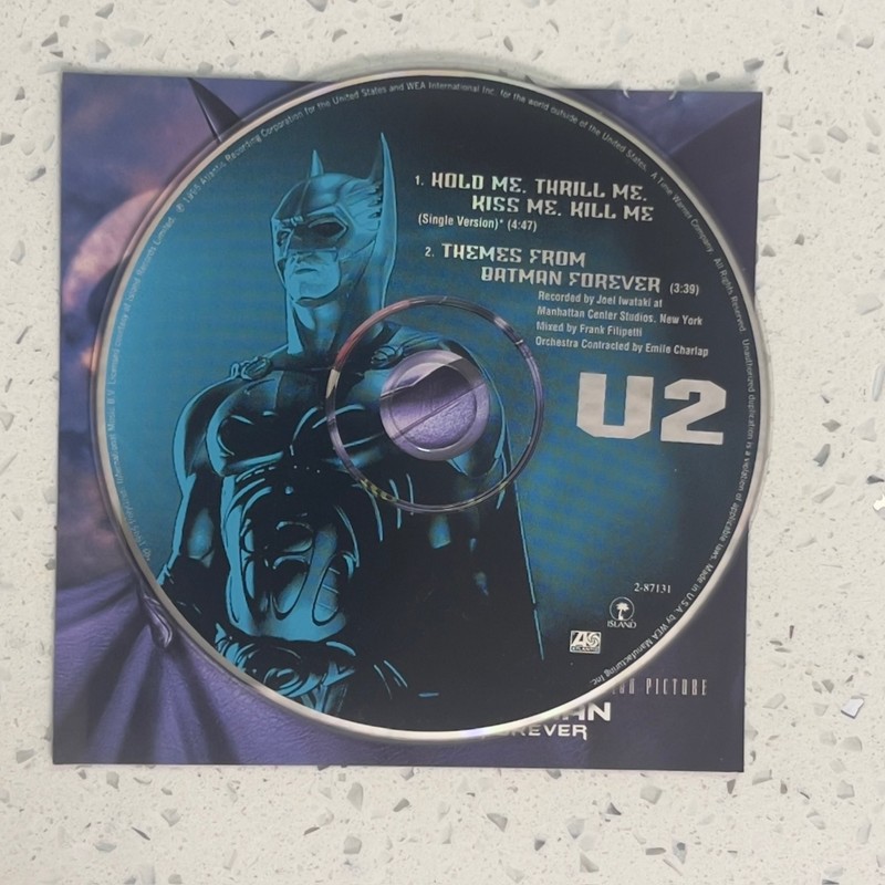 U2 – Hold Me Thrill Me Kiss Me Kill Me CD 1995 Batman Forever Single Rock gallery