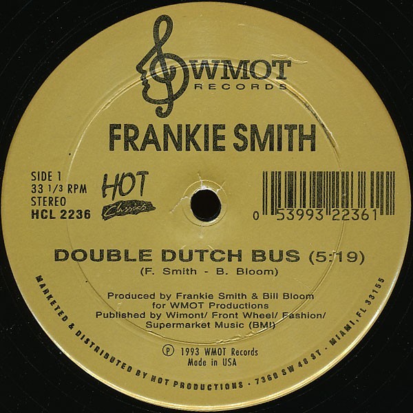 Frankie Smith/David Simmons Double Dutch Bus/Will They Miss Me 12 INCH LP NEW
