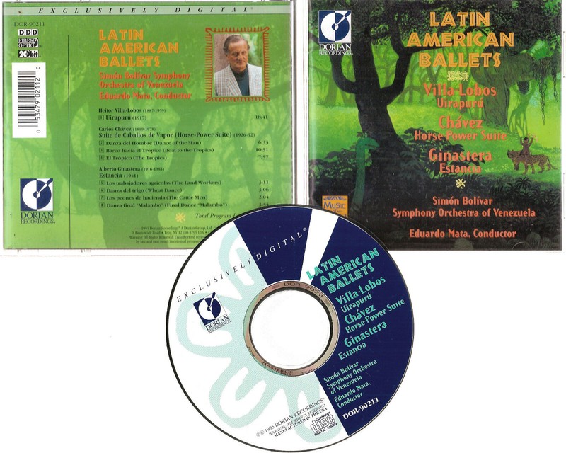 Latin American Ballets by Various (CD, Jun-1995, Dorian) Nice! #0421OA