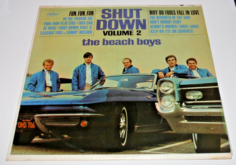 Beach Boys-Shut Down Volume 2 LP (1964, Capitol T 2027, Mono) VG/VG, Play Tested
