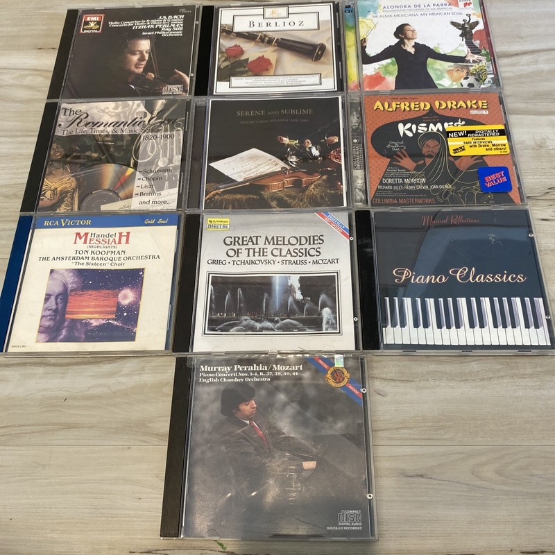LOT OF 10 Classical, Musicals Instrumental Or Easy Listening CDs VG-NM A1