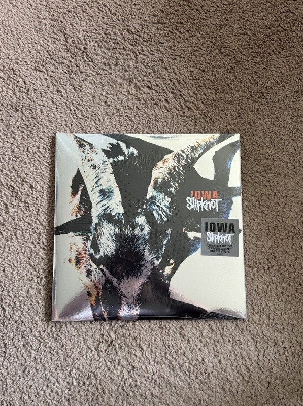 Slipknot – Iowa Vinyl LP – Green Clear Colored Vinyl New SEALED