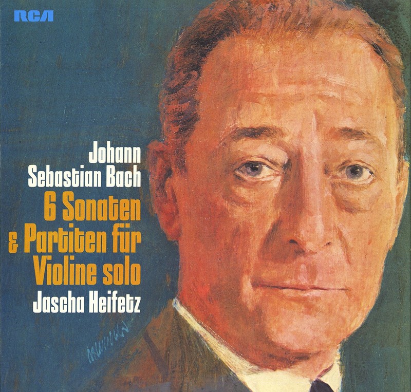 3LP Box BACH 6 Sonatas & Partitas for Violin Solo JASCHA HEIFETZ RCA SMA-25092