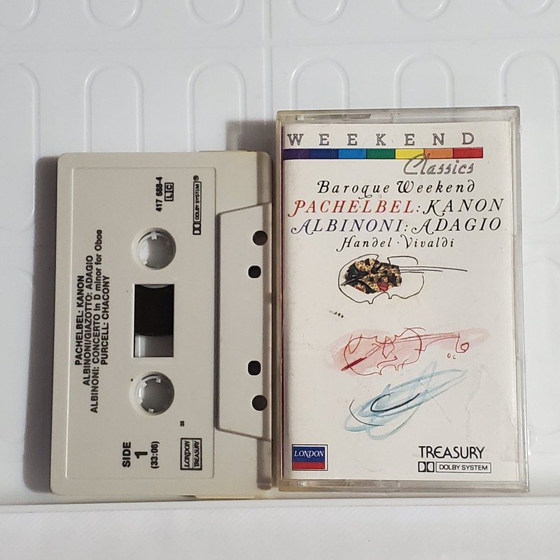Various Artists Baroque Weekend Cassette 1987 London Treasury Classical