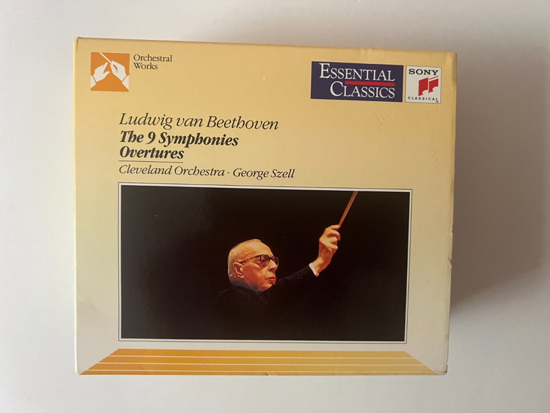 INCOMPLETE Beethoven The 9 Symphonies Overtures George Szell 4/5 CD Box Set