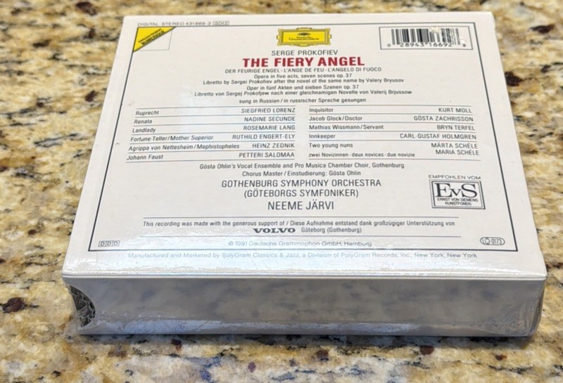 SERGE PROKOFIEV- THE FIERY ANGEL BOX SET NEW SEALED MINT DEUTSCHE GRAMMOPHON gallery