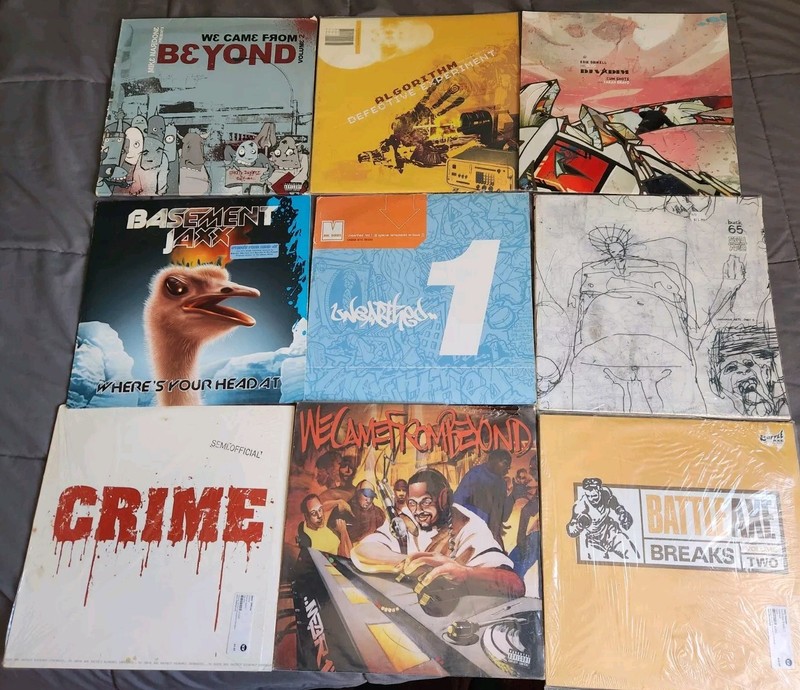 Lot of 9 Hip-Hop Rap Vinyl Album COVERS ONLY Lot 90’s-00’s