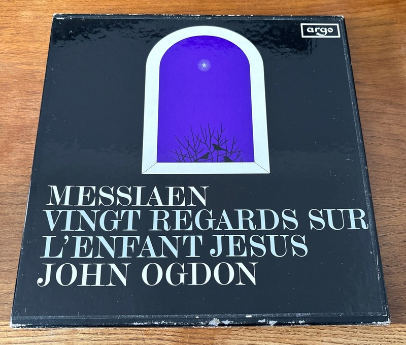 MESSIAEN VINGT REGARDS SUR L’ENFANT JESUS JOHN OGDON 1969 UK ARGO OVAL ZRG 650-1