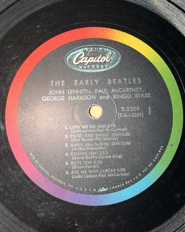The Beatles The Early Beatles 12" Black Vinyl LP - Capitol Records T-2309 gallery
