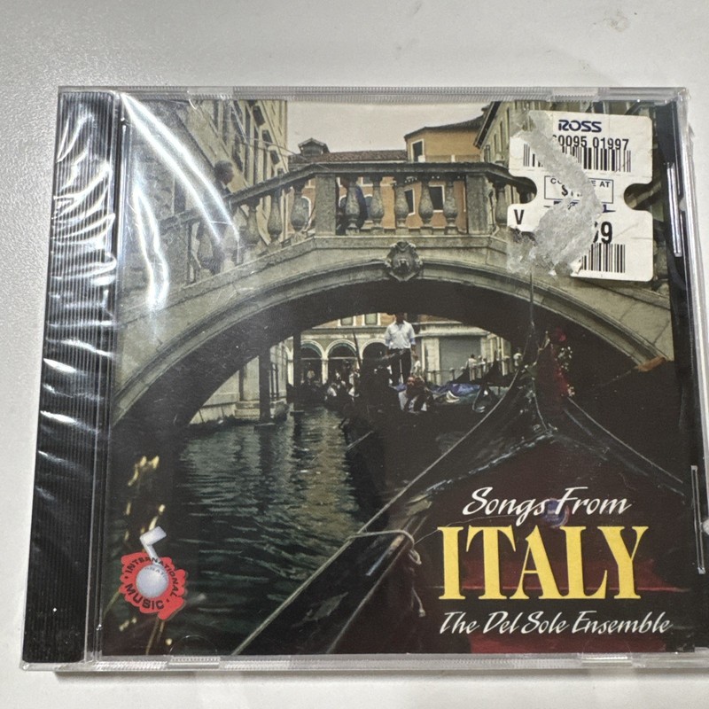 Songs from Italy by Del Sole Ensemble 1995. Eclipse Group INC. Made In USA.