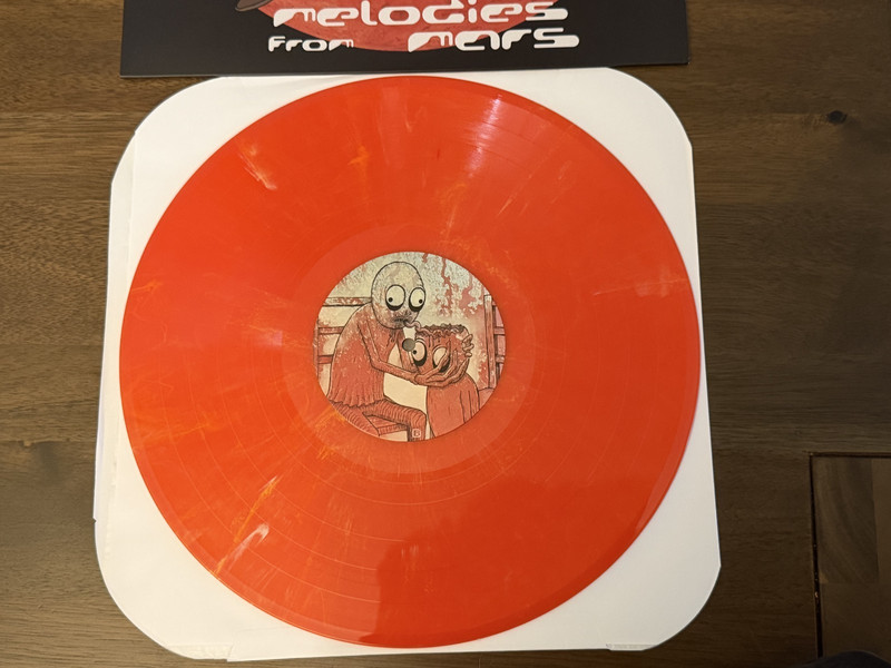 APHEX TWIN - MELODIES FROM MARS LP VINYL - RED WHITE MARBLE - NOT MOONSHAKE gallery