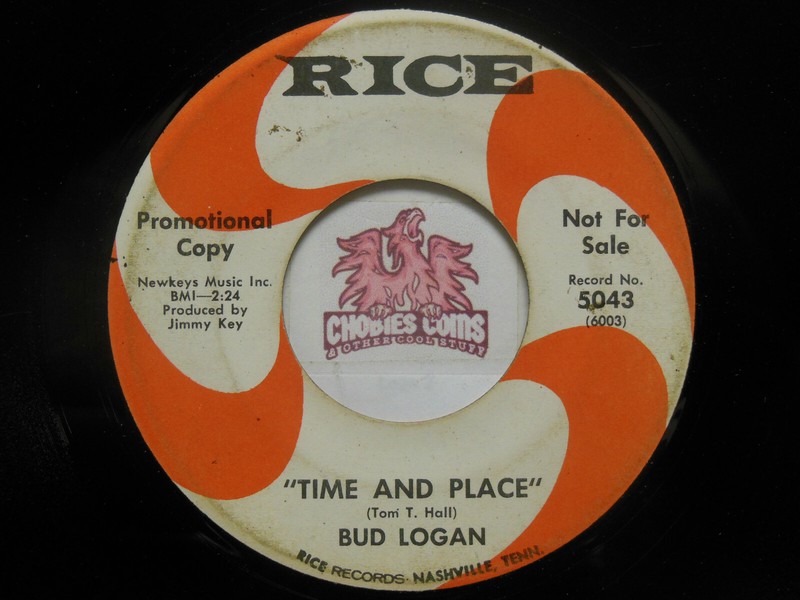 Bud Logan: Time & Place / I Was On My Way Before The Dawn, 45 RPM G+ (V3)