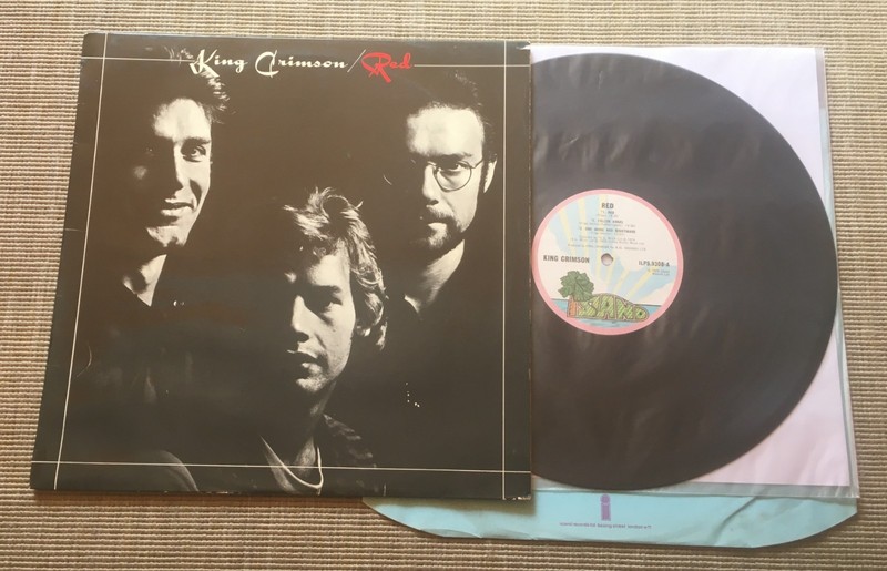 KING CRIMSON RED LP 1974 UK ISLAND ILPS 9308 1st A3B6 SÉAN/PECKO PINK PALM ROBOR